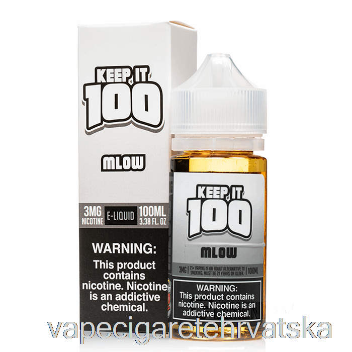 Vape Cigarete Mlow - Keep It 100 E-tekućina - 100 Ml 0 Mg